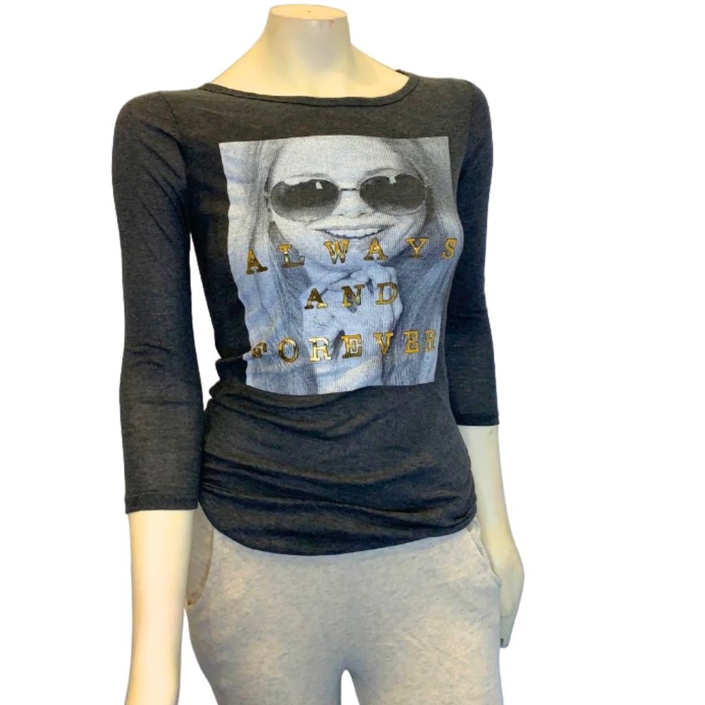 Grey & Gold Graphic Tee